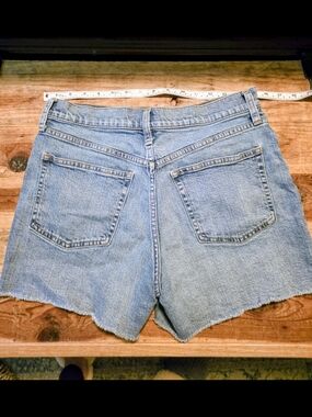 J. Crew Light Blue Raw-Hem High-Rise Denim Shorts